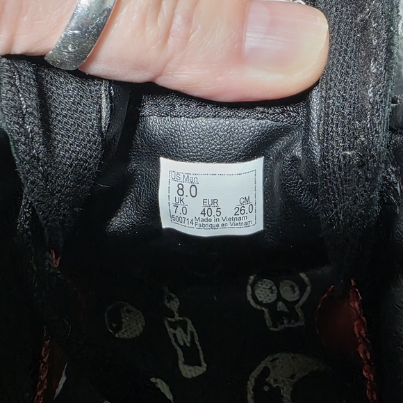 Vans Black Skate SK8 Hi Doodle Shoes - Picture 7 of 7